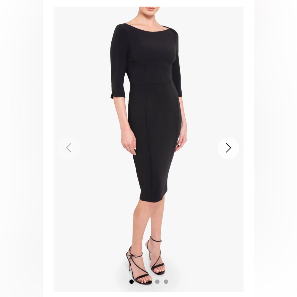 Black Halo Classic Black Sheath Marissa Dress 8